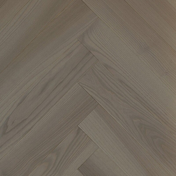 Паркет елка ESTA Herringbone 24013 Ash Elegant Chateau Pores brushed matt 4B 600 x 100 x 14мм