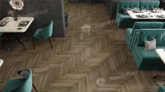 Ламинат Alpine Floor Herringbone 12 Pro 4V 34 (CH) LF106-11B Дуб Анжу