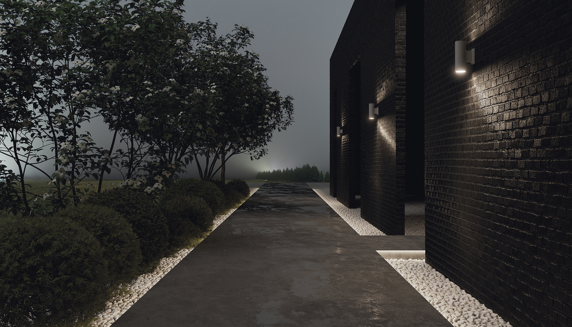 Настенный светильник (бра) Outdoor O574WL-02GR