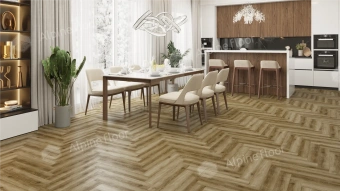 Ламинат Alpine Floor Herringbone 12 Pro 4V 34 (CH) LF106-09B Дуб Марсель