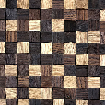 Стеновые панели CROWNWOOD WP3D1M21 Капа, Дуб / Термо Ясень колотый Коричневый