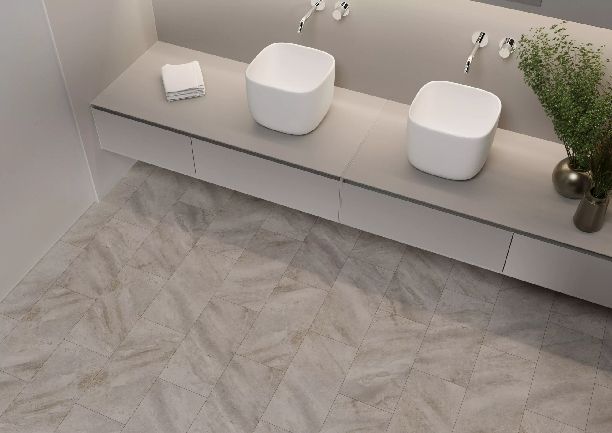 SPC Ламинат Planker Stone 4V Сендстоун 5008