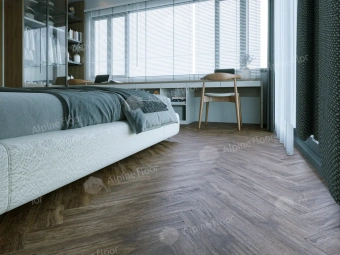 Ламинат Alpine Floor Herringbone 8 4V 33 (CH) LF102-10A Дуб Бордо
