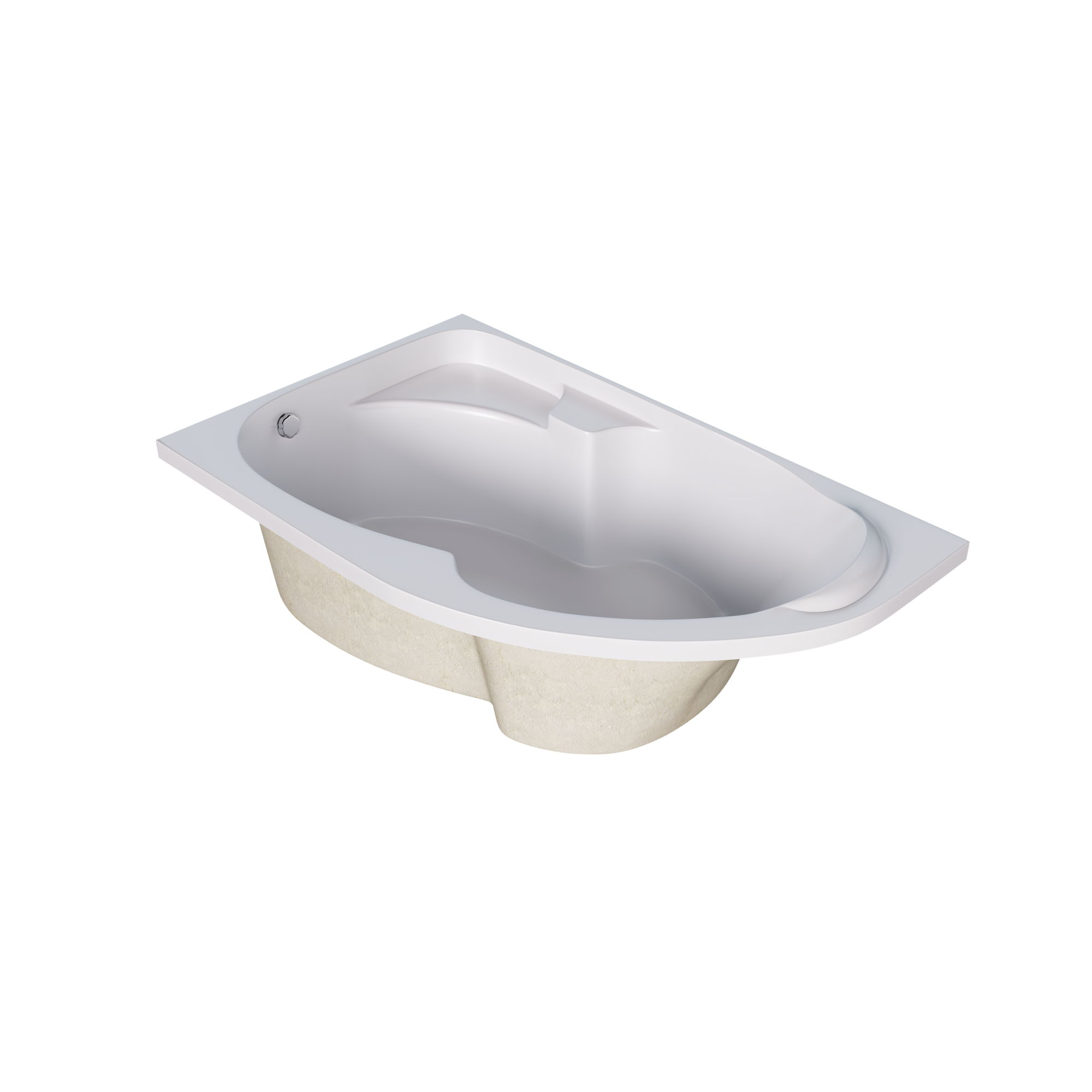 Акриловая ванна 150х90 см Creto Doris 14-15090L белая