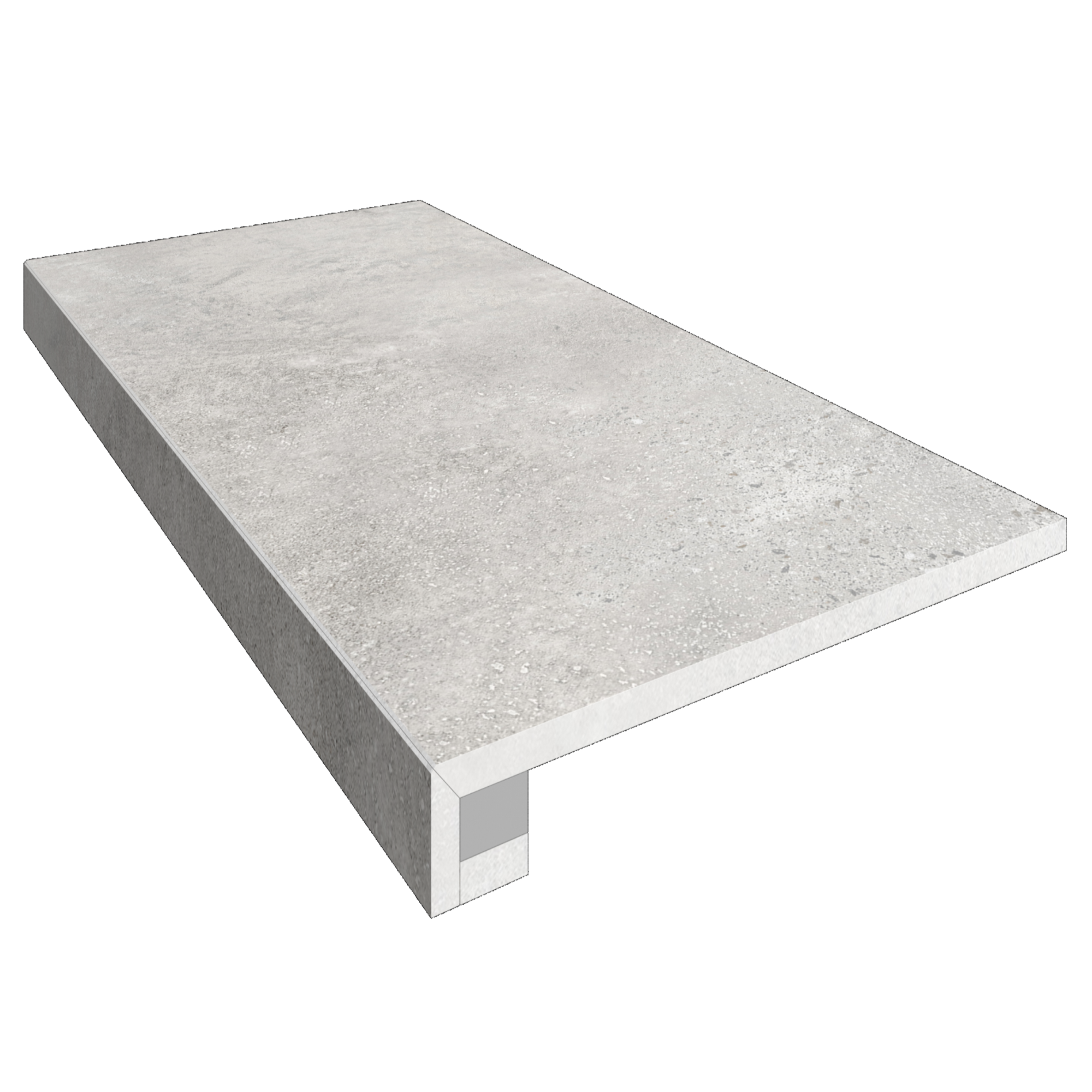 Комплект Ступень TF01 33x120 непол. прямоугол. бортик + Подступенок 14,5x120