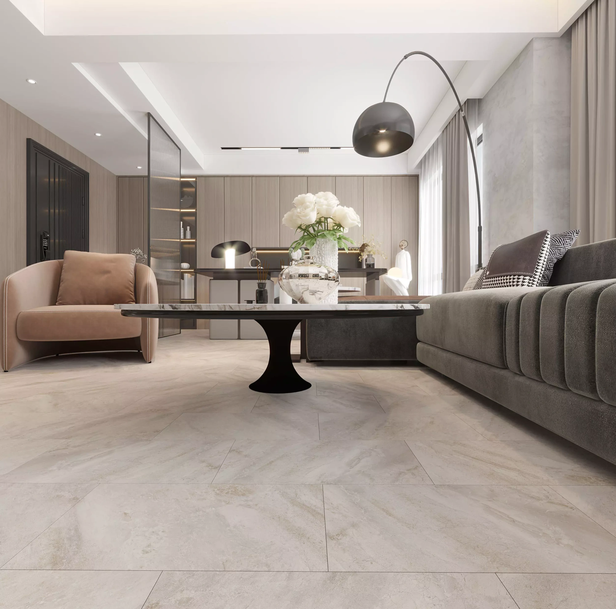 SPC Ламинат Planker Stone 4V Сендстоун 5008