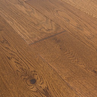 Инженерная доска CROWNWOOD Classic Arte 2-х слойная шип-паз Дуб Вильц УФ-лак/Рустик/Браш 400..1500 x 175 x 15 / 1.313м2