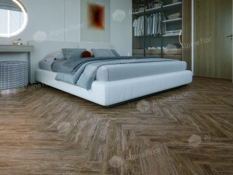 Ламинат Alpine Floor Herringbone 8 4V 33 (CH) LF102-10A Дуб Бордо