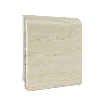 Напольный плинтус Finitura dekor R13 120х15х2400/ Ясень белый